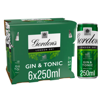 Gordon’s Gin & Tonic 6*250ml